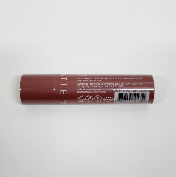⭐4/$15 Italia Deluxe Mousse Matte Lipstick Burnt Orange - Picture 6 of 8